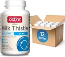 Jarrow Formulas Milk Thistle 150 mg - Antioxidant Support Immunforsvar, Leverfunktion & Glutathione - Op til 100 Servere (Veggie kapsler), pakke med 12