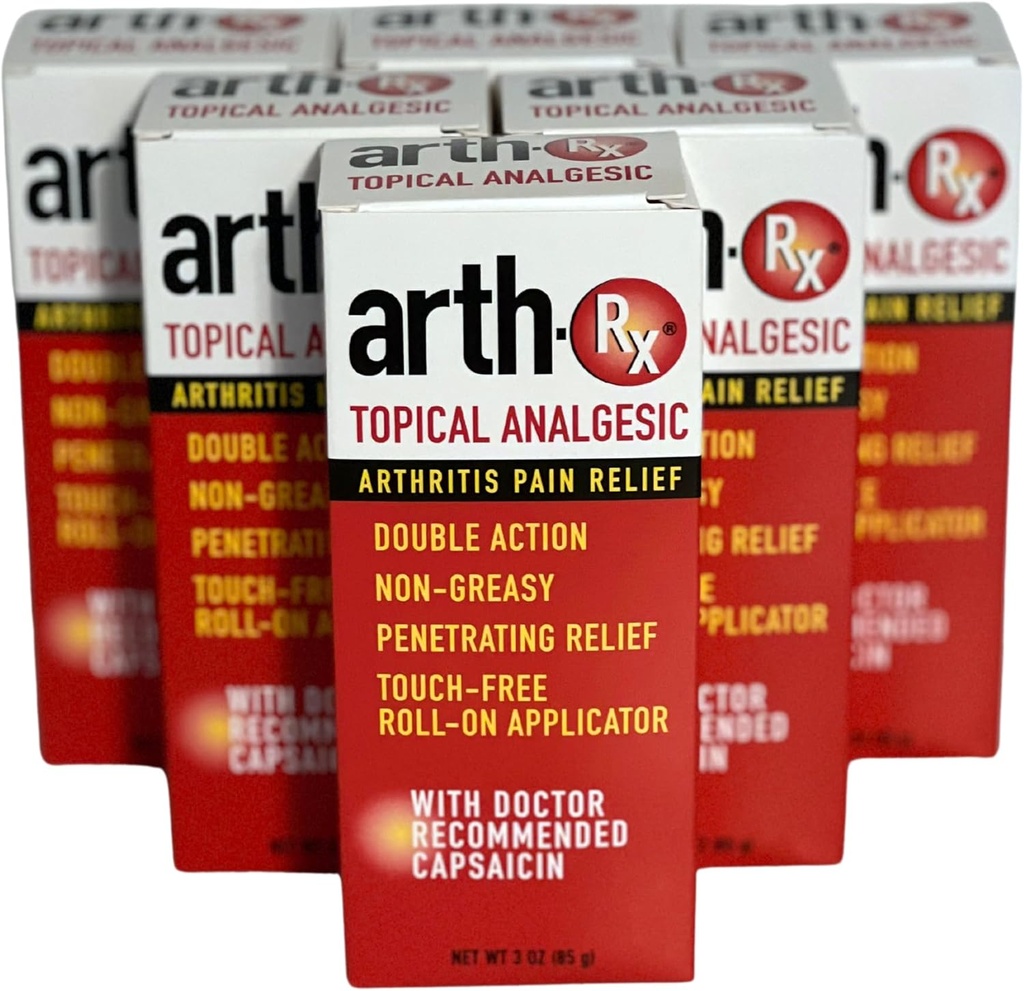 Tematisk analyse Smerte Relief Roll-on med Capsaicin for dyb Penetraating Smerte Relief, Varm Capsaicin for at lette smerter fra Gigt og Muskelakker og Pains, 18 oz