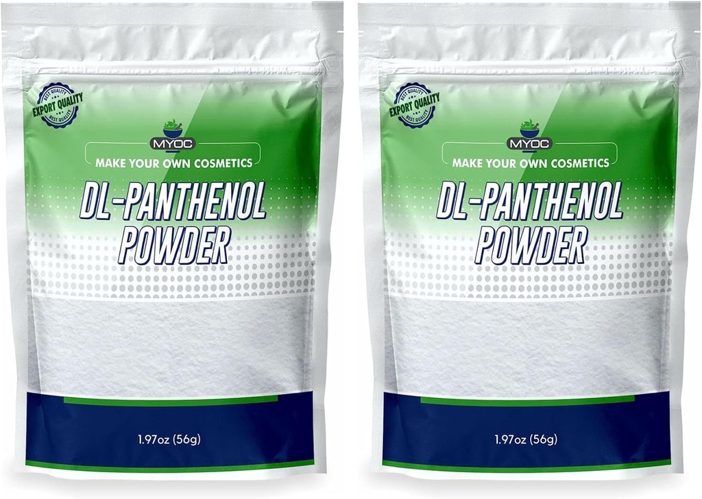 DL- Panthenol Powder - Provitamin B5 Powder Blend - 1,97oz 56gm (pakke med 2)
