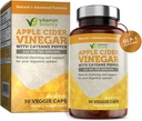 Vitamin Bounty Apple Cider Vincipe Kapsler - ACV med moderen + GLP-1 Support - Detox, Bloating Relief & Appetite Suppressant - Non- GMO, Vegan, 60 Kapsler