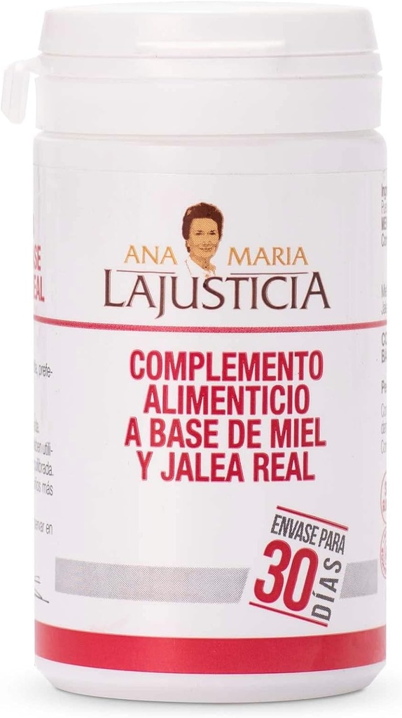 ANA MARIA LAUCIA - Royal Jelly med honning - Food Supplement - 135g - Dairy and Gluten Free. Vegetarisk Friendly Perfekt til at fremme vaskulær sundhed.