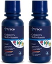 Trace Minerals - 124; Kid 's Multi - 124; Flydende multivitamintilskud med C-vitamin, zink, & Minerals - 124; Understøtter sunde knogler og immunitet hos børn; Natural Citrus Punch Flavor - 124; 96 Servering, 8 fl oz (2 Pack)