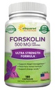 aSquared Nutrition Forskolin 500mg Max Strength- 180 Kapsler, Forskolin Supplement til ren vægttab brændstof, Coleus Forskohlii Root - Forskolin Diet Pills, Belly Buster Fat Burner 2X Slim Trim Lose