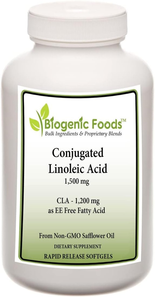 Conjugated Linoleic Acid Oil - Free Fatty Acid 1,200 mg of Natural Sourced CLA - 1,500 mg - 60 Capsules