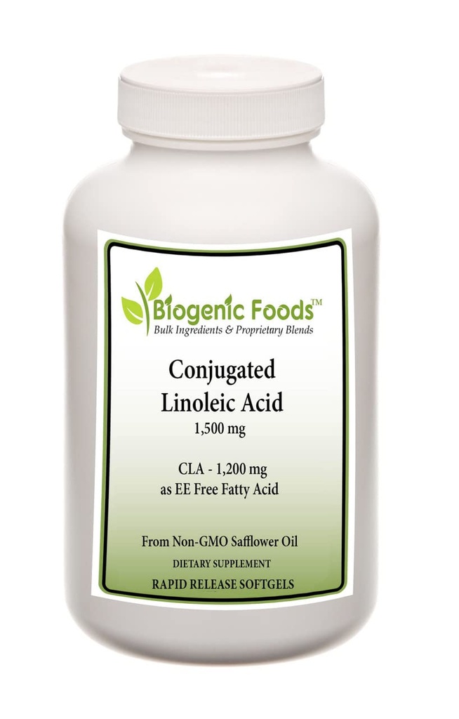 Konjugeret linolsyre olie - fri fedtsyrer 1.200 mg naturligt souced CLA - 1.500 mg - 60 kapsler