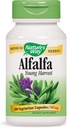 Nature 's Way Alfalfa Leaves, 1,215 mg, 100 vegetariske kapsler, pakke med 2