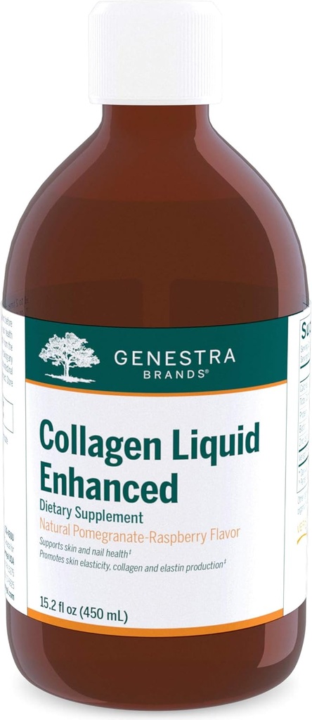 Genestra Brands Collagen Liquid Enhanced - Biotin, Collagen & Zink supplement - 45 Serveringer