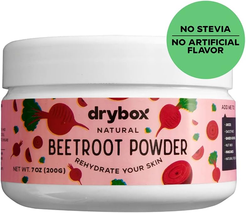 tørkasse Beetroot Powder, Pure Non- GMO Beets Superfood, nitrogenoxid Booster, 7 Ounces (200 Gram)