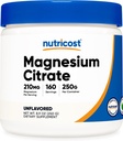 Nutricost Magnesium Citrate Powder (Unflavored, 250 Gram)