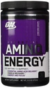Optimum Nutrition Amino Energy - Pre Workout med grøn te, BCAA, Aminosyrer, Keto Friendly, Green Coffee Extract, Energy Powder - Concord Grape, 30 Servering