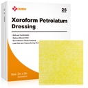 Carbou Medical Xeroform Petrolatum Dressing 2 "x2", 25 Individuel Pack, Non-Adherent Gauze Pads, Soft Fine Mesh Gauze Patch for Sårpleje, Burns, Lektioner, Skin Grafts & Kirurgiske Incisions