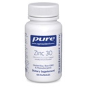 Ren indkapsling Zink 30 mg - supplement til immunsystem support, vækst og udvikling, og Sår heling * - med Zink picolinat 30 mg - 60 kapsler
