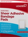 Leader Sheer Adhesive Bandage Pads, Pakker ofBlends med hud, Højt Absorbent Non- Stick Pad, for førstehjælp og Sårpleje beskyttelse, Sammenlign med Band- Aid, Alle en størrelse 3 / 4 "x 4", 100 ct.