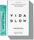 Vida Glow Marine Collagen Powder - Anti Aging tillæg med Collagen Peptider, fremmer glødende hud, stærke negle, sundt hår