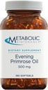Metabolisk vedligeholdelse Aften Primrose oliekapsler - 500 milligram, koldpresset GLA + LA (180 Softgel)
