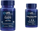 Life Extension Super Ubiquinol CoQ10 med PQQ, CoQ10, PQQ, shilajit, Heart Health & One- Day Multivitamin - Pakket med over 25 vitaminer, mineraler og planteekstrakter