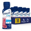 Sikre flydende klar ernæring drik, 0g fedt, 8g protein, blåbær Pomegranat, 10 Fl Oz (pakke med 12), flaske, glutenfri