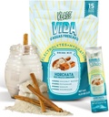 KLASS VIDA Electrolyte Drink Mix - Horchata Agua Fresca Flavor 124; sukkerfri hydrering pulver med kokos vand & mineraler; 124; 15 Single-Serve Stick Packs i genopladelige Pouch, Lav kalorie