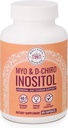 Myo- Inositol & D- Chiro Inositol Supplement Flaske (60 kapsler) 40: 1 Ratio Capsule for Ovarial Support Myo- Inositol 1000mg & D- Chiro 25mg Inositol Capsules w / Caronositol - Daily Inositol for Women