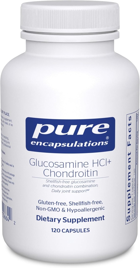 Pure indkapslinger Glucosamin HCl Chondroitin Note 124; Hypoallergen Dual