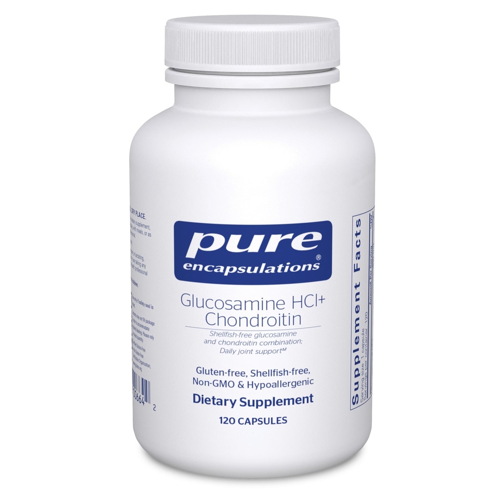 Pure indkapslinger Glucosamin HCl Chondroitin Note 124; Hypoallergen Dual