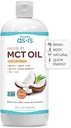 AS- IS Simply Premium MCT Oil C8 & C10; Unflavored • 124; 100% fra non-GMO kokosnødder • 124; Perfekt til morgen kaffe • 124; Quick Clean Energy • 124; 32 fl oz (63 Servere)