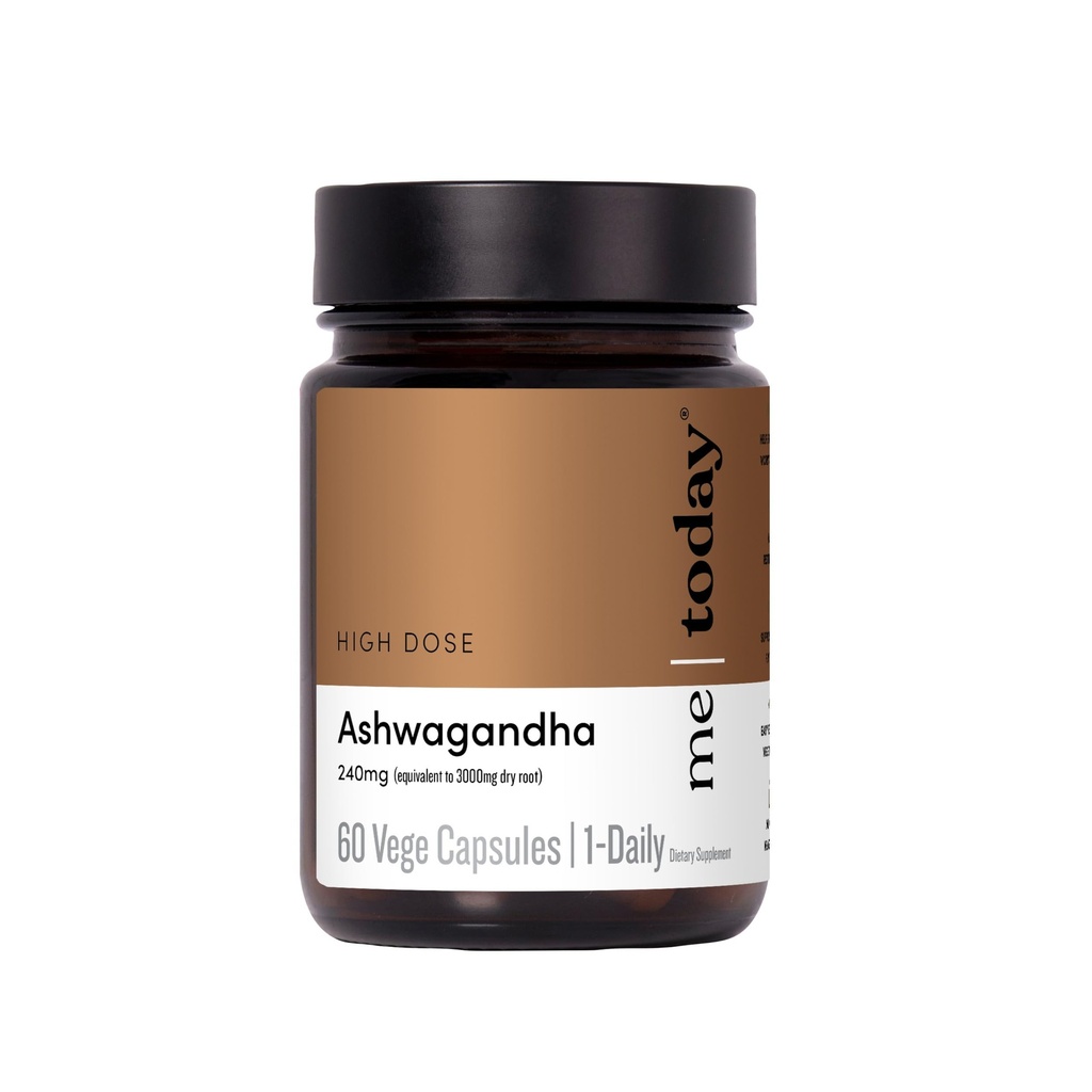mig i dag Ashwagandha supplement kapsler 3000 mg -Høj styrke adaptogen supplement til stress Relief, Mental Clarity & Focus - Vegan, Natural Daily Wellness Formel, 60 Serveringer.