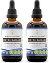 Secrets of the Tribe Bitter Melon USDA Organic Mezzogiorno 124; Alcohol- Free Extract, High- Potency Herbal Drops Mezzogiorno 124; Lavet af 100% Certified Organic Bitter Melon (Momordica Charantia) Tørret frugt (2x4 oz)