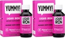 NovaFerrum Pædiatriske Drops flydende jern supplement til spædbørn og tandlæger 4 fl oz (120 ml) - Hindbær Grapie- Pack af 2