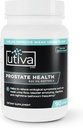 Utiva Prostata Health Supplement for mænd - Naturlig formel for prostata funktion og urinstrøm - Beta- sitosterol og Saw Palmetto Prostata Supplement - Made in Canada, 90 Softgels