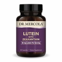 Dr. Mercola Lutein med Zeaxanthin, 30 Servere (30 kapsler), 40 mg Lutein Per Servering, Kosttilskud, Understøtter Vision Sundhed og Kognitiv funktion, Non- GMO