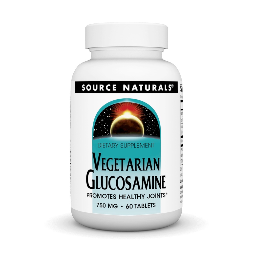 Source Naturals Vegetar Glucosamin, Promoces Sund Joints *, 750 mg - 60 tabletter