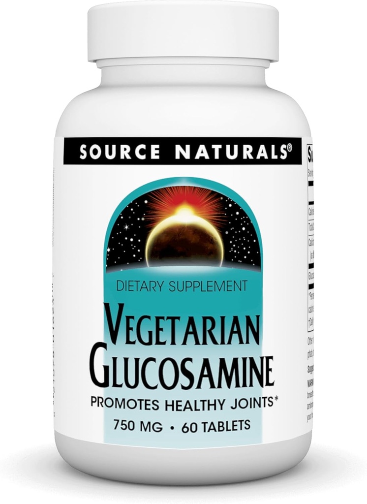 Source Naturals Vegetar Glucosamin, Promoces Sund Joints *, 750 mg - 60 tabletter