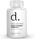 Calciumtilskud til kvinder & mænd - Daglig Defense Bone Support Formel med Calcium 1000mg, Magnesium, L- Lysin HCl, & Mere - for bedre fleksibilitet og mobilitet - 90 nemme at synke Calciumtabletter