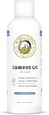 Wholistic Pet Organics Flaxseed Oil: Organic Flaxseed Oil for Heste -Hør Oil Horse Supplement med Antioxidant Rich Rosemary og Omega 3, 6 Fedtsyrer til Cardio, Immun, Hud og Coat Health- 16 Oz