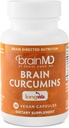 BrainMD Brain Curcumins - 30 Veganske kapsler - med Longvida Curcumin - Gluten Free - 30 Servering
