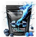 Creatin Monohydrate Gummies - Muskelvækst, Performance, Endurance - 5 Gram Creatin per Serving - Vegan, Non- GMO, Gluten- Free, Made in USA - 90ct (90 Greve, Sour Blue Raspberry)