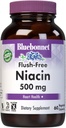 Bluebonnet Nutrition Flush- Free Niacin 500mg, for Nutritional Cardiovaskulær Support *, Soy- Free, Gluten- Free, Non- GMO, Kosher Certified, Dairy- Free, Vegan, 60 Vegetabilske kapsler, 60 Servering