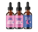 JoySpring Zink med C-vitamin Kosttilskud til børn, immunboost til et understøttet immunsystem, og Melatonin Drops til børn søvn support