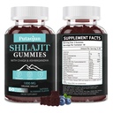 Shilajit for Man, Woman & Kid.Himalayan Gold Shilajit Gummies.1000mg Shilajit, 200mg Ashwagandha, 200mg Chaga, 100mg Ginseng, 100mg Saw Palmato, 60mg Black Seed Oil