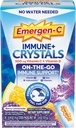 Emergen- C immunPlus krystaller, On- The- Go immunforsvar supplement med C-vitamin, D-vitamin, B-vitaminer, zink og mangan, Berry Lemonade, Tilbage til skolen Essentials - 28 Stick Packs