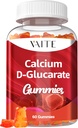 Calcium D- glucarate Gummies 1000mg - CDG Cleanse Supplement for mænd og kvinder, Hormone Metabolisme Balance & Menopause Supports, Non- GMO, Vegan, Gluten Free, Soja Free Supplements, 60 Gummy Chewables