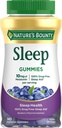 Nature 's Bounty 10 mg Melatonin Gummy, 100% Drug Free Sleep Supplement, 10 mg, Blåbær, 140 Ct
