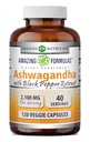 Amazing Formulas Ashwagandha Root med Black Pepper Extract Supplement 124; 2100 Mg Per Serving