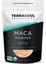 Terrasoul Superfood Organic Gelatinized Maca Powder, 16 Oz, Hormon Balance, Energy Boost, og Superfood Smoothies med peruvian Maca Root, Gelatinized for Easy fordøjelse