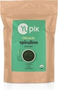 Yupik Organic Spirulina Powder 8.8 oz, USDA Certified, Non- GMO, Kosher, Gluten- Free, Vegan, High in Protein, Iron & Antioxidants, Superfood for Smoothies, Shakes & Baging