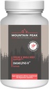 Mountain Peak Nutritionals Immuni- V - immunsystem & helkropssupport - Natural Antioxidant Booster med Humanic Acid, Olive Extract, & Elderberry (60 vegetariske kapsler)