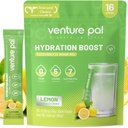 Venture Pal Sugar Free Electrolyte Powder Packets - Flydende Daily IV Drink Mix for Rapid Hydration & Party Recovery