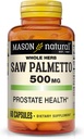 MASON NATURAL Saw Palmetto 500 mg, understøtter Prostata sundhed & urinveje funktion, 60 kapsler