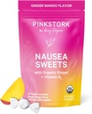 Pink Stork Organic Mango Sweets med vitamin B6 til morgen sygdom og motion sygdom, Tilføjet Ginger & Vitamin B6, 1. Trimester Graviditet skal Haves - 30 indpakket slik